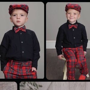 Janie and Jack boys holiday outfit.